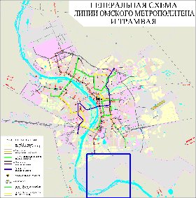 Transport carte de Omsk