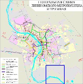 Transport carte de Omsk