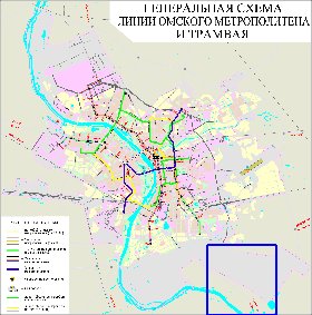 Transport carte de Omsk