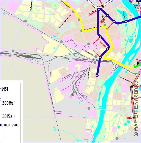 Transport carte de Omsk