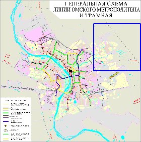 Transport carte de Omsk