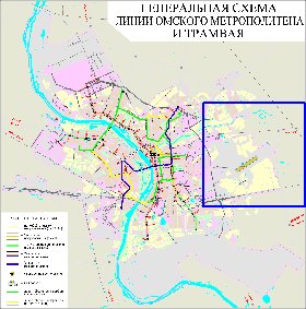 Transport carte de Omsk