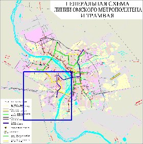 Transport carte de Omsk