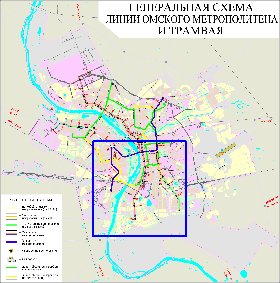 Transport carte de Omsk