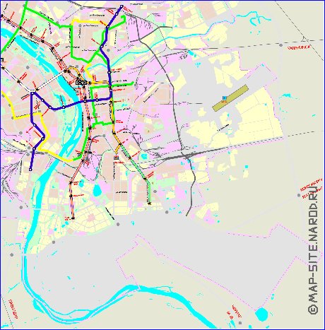 Transport carte de Omsk