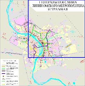Transport carte de Omsk