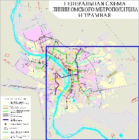 Transport carte de Omsk