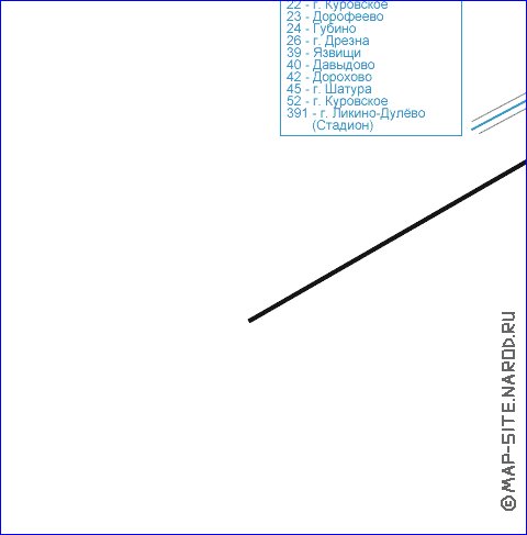 Transport carte de Orekhovo-Zouevo