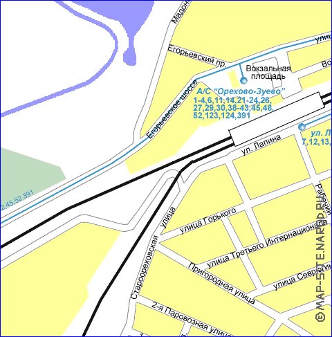 Transport carte de Orekhovo-Zouevo