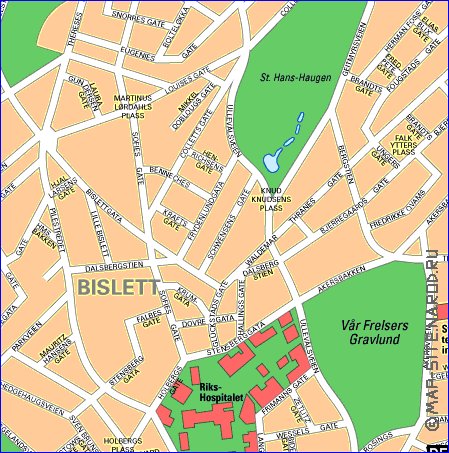 mapa de Oslo
