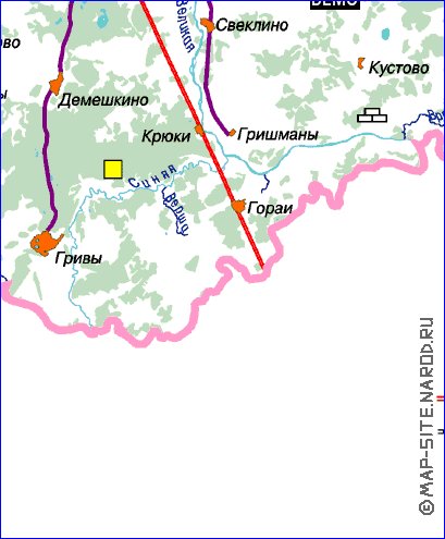 Карта островского района псковской области подробная с деревнями