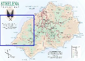 mapa de Santa Helena